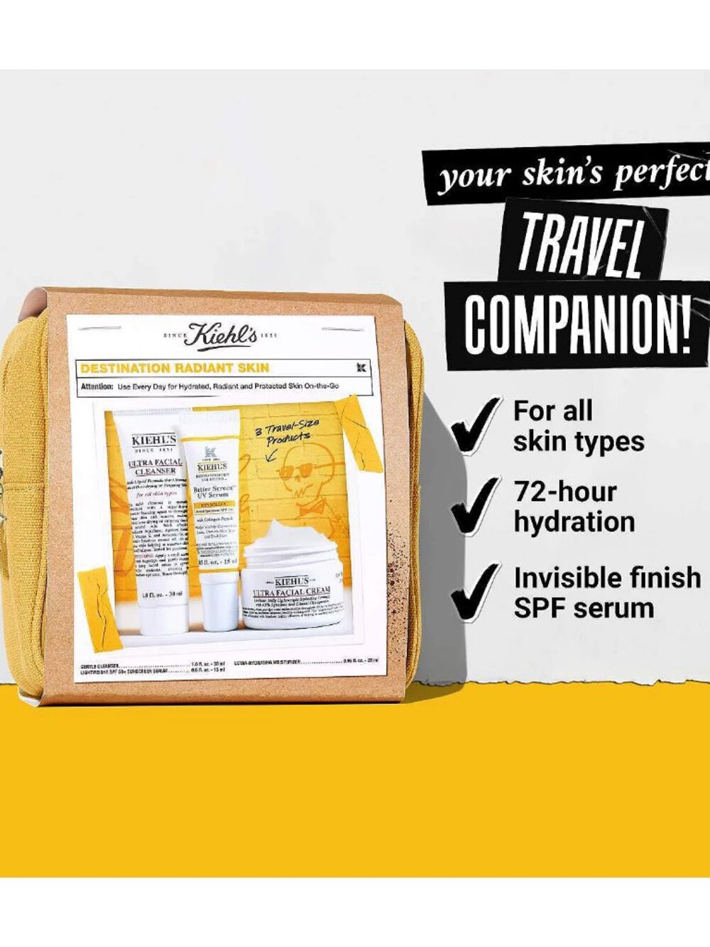 Kiehl's Destination Radiant Skin Set - Picture 2 of 9
